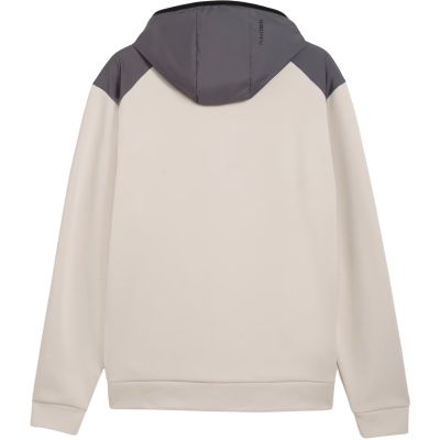 3. Puma Herren-Hoodie mit durchgehendem Reißverschluss aus Tech-Materialmix, Beige, 694490, Größe 82