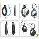 9. Airtag-Hülle mit Schlüsselanhänger aus Kohlefaser, 4er-Pack – mehrfarbig