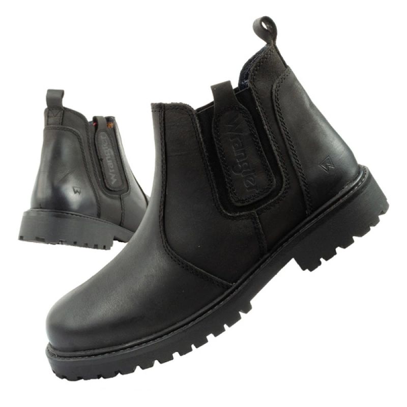 Wrangler Yuma Herrenschuhe Chelsea Boots elegante Leder Schlupfstiefel