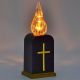 4. Batteriebetriebene LED-Kerze mit Timer-Laterneneinsatz, 16 cm