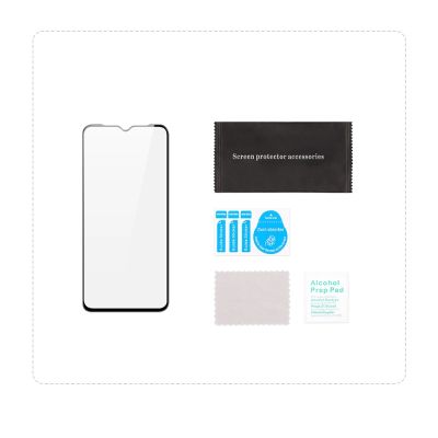 9. Dux Ducis 9D Tempered Glass 9H Full Screen Tempered Glass mit Realme Narzo 50A Rahmen schwarz (case friendly)