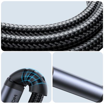 10. Joyroom Audio Transfer Series SY-A07 Miniklinke 3,5 mm / USB-C-Kabel 1,2 m – Schwarz