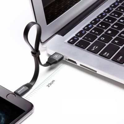 11. Baseus Nimble USB-A / Lightning 2A-Kabel 0,23 m - Schwarz