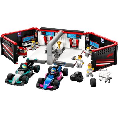 3. LEGO CITY 60444 Formel-1-Garage und Mercedes-AMG- und Alpine-Rennwagen