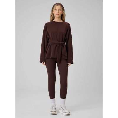 3. Damen-Sweatshirt mit Bindebändern und Modal 4F 4FRSS26TSWSF2784-80S