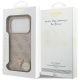 8. Guess Leather 4G Triangle Strass MagSafe Case für iPhone 17 Pro - Pink