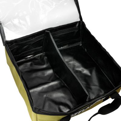 11. OFFLANDER Geschlossener Koffer mit transparentem Deckel, PVC, 28 l