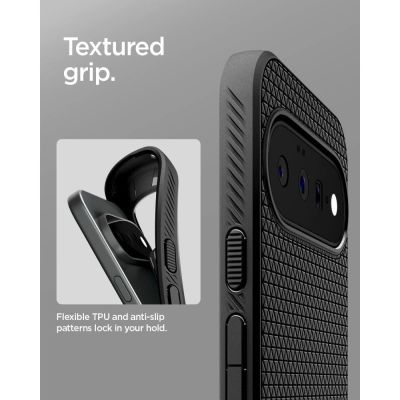 10. Spigen Liquid Air Hülle für Google Pixel 11 – Mattschwarz