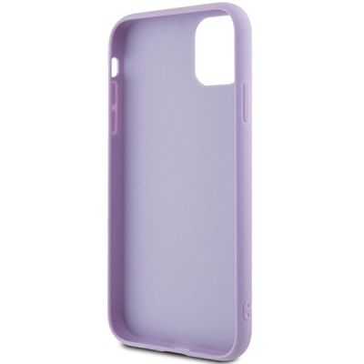 7. Guess Pailletten Script Metallhülle für iPhone 11 / Xr – Lila