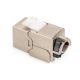 6. Keystone-Buchse RJ45 (8P8C) Kat. 6A, STP, geschirmt, werkzeuglos, Stahl, 24 Stück.