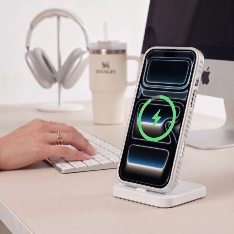 6. Tech-Protect MagPrime MagSafe CC Hülle für iPhone 18 Pro / 17 Pro – Mattgrau