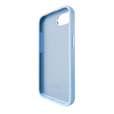 5. Puro Icon Mag Pro MagSafe Silikonhülle für iPhone 16e/17e – Blau