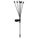 12. Solarlampe, die im Wind tanzt, weiße Kugeln, 6 LEDs, 72 cm