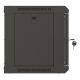 22. Wandmontierter Installationsschrank 19" 6U 540x350 schwarze Glastür LANBERG (Flat Pack)