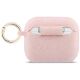 2. Guess Silikon-Glitzerringhülle für AirPods Pro 3 – Pink