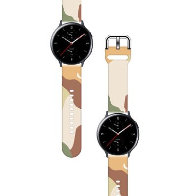 2. Strap Moro für Samsung Galaxy Watch 40 / 41 / 42 / 43 / 44 mm Silikonarmband Uhrenarmband - Muster 16