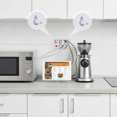10. MACLEAN Steckdosenleiste, Verlängerungskabel mit 4 Steckdosen + 3 USB-Anschlüssen, 110–240 V Wechselstrom, 50/60 Hz, max. 2,1 A, 2500 W, 3 m, weiß, MCE393 W