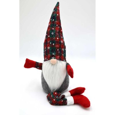 18. Dekorative Elster 30+20CM Grün Roter Stiel