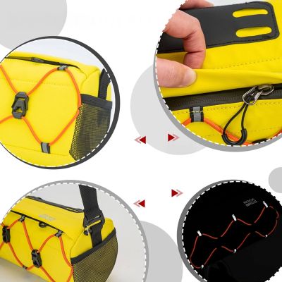 5. Rockbros 30110054006 Lenkertasche für Fahrräder, 2,2 l – Gelb