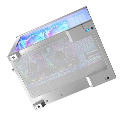 3. MODECOM VOLCNO PANORAMA APEX ARGB 5F MIDI WEISSES GEHÄUSE