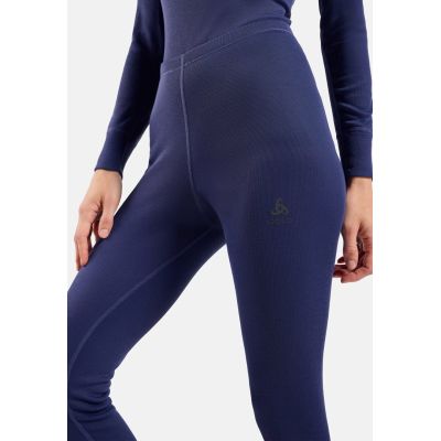 6. Odlo BL BOTTOM lange ACTIVE WARM Hose Größe S Blau