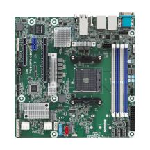ASRock X570D4U-2L2T/BCM Motherboard 1x AM4 AMD Ryzen X570 (4xDIMM, SATA, 2xM.2, 2xGbE, 2x10GbE, IPMI)