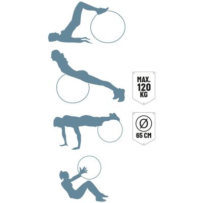 14. FITNESSBALL 65CM UMBRO BLAU