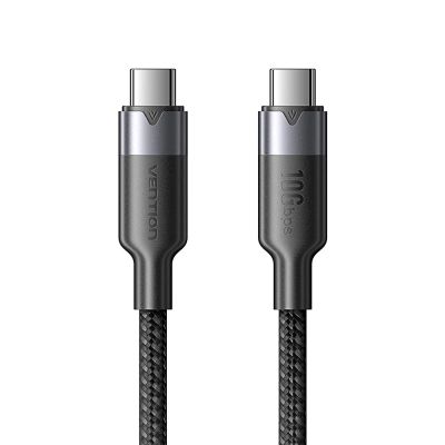 3. USB-C-zu-USB-C-Kabel Vention USB 3.2, 5 A, 10 Gbit/s, 1 m, Schwarz