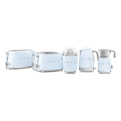 9. Smeg TSF02PBEU Toaster 4 Scheiben 1500W Blau