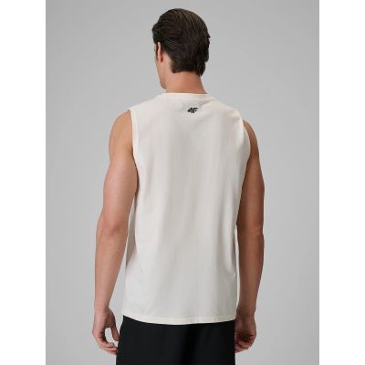 2. Lässiges, ärmelloses Herren-T-Shirt mit Aufdruck 4F 4FRSS26TSLEM365-11S