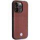 4. Hülle BMW BMHCP14X22RFGR iPhone 14 Pro Max 6.7" Burgund/Bordeaux Leder Rautenmuster