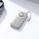 9. Baseus Free2Pull 10000 mAh 30 W Powerbank mit USB-C-Anschluss und einziehbarem USB-C-Kabel – Grau
