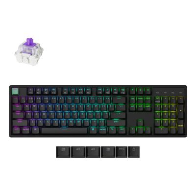 Keychron K10 HE Gaming-Tastatur USB + RF Wireless + Bluetooth QWERTZ Englisch Schwarz