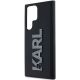 5. Karl Lagerfeld 3D Rubber Glitter Logo Hülle für Samsung Galaxy S24 Ultra – Schwarz