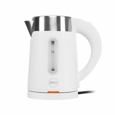 3. ELDOM Kabelloser Wasserkocher 185B TRIPO Weiß 1000W 0,8 L, BPA-frei, isoliert