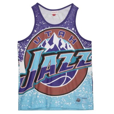 Mitchell & Ness NBA Utah Jazz Herren Ärmelloses Sport-T-Shirt