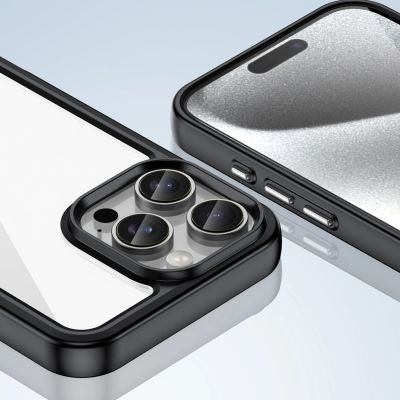 6. Outer Space Case mit Gelrahmen für iPhone 16 Pro Max – Schwarz