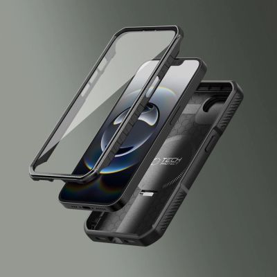 5. Tech-Protect Kevlar Magsafe Hülle für iPhone 16e / 17e - Schwarz