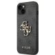2. Guess 4G Hülle mit großem Metalllogo für iPhone 14 / 15 Plus – Grau