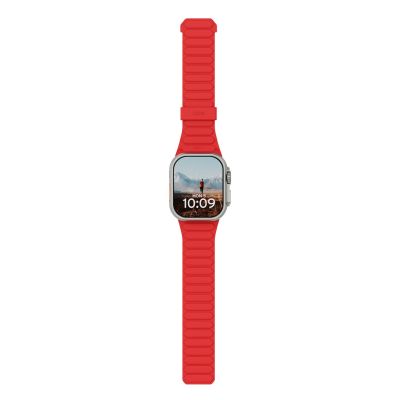 10. UAG Pathfinder – beidseitig tragbares Silikon-Magnetarmband für Apple Watch Series 4–6 & SE 1–3, 44 mm / Series 7–9, 45 mm / Series 10–11, 46 mm / Ultra 1–3, 49 mm (Ash/Lava)