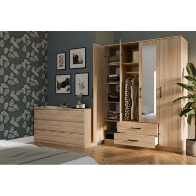 6. ROMANA KLEIDERSCHRANK 160X205 SONOMA MIT SPIEGEL