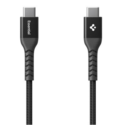2. Spigen EB10010CCA Essential USB-C / USB-C 100W 100CM Kabel - Schwarz