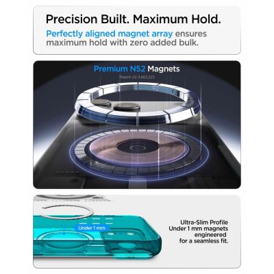 11. Spigen Ultra Hybrid MagSafe Hülle für iPhone 18 Pro / 17 Pro – Hellblau