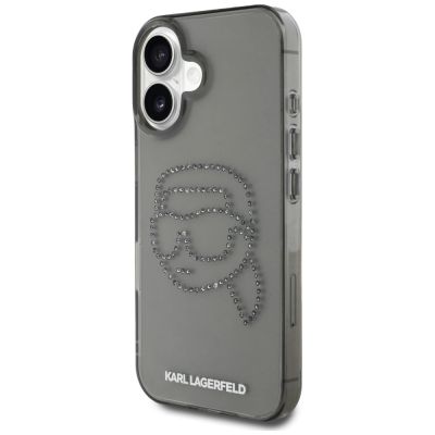 2. Karl Lagerfeld IML Strass Karl Head Case für iPhone 16 Schwarz