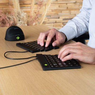 10. R-Go Tools Ergonomische R-Go Split Break v2 Tastatur mit Break-Software, QWERTY_US, kabelgebunden, Schwarz