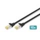 Digitus CAT 6A S/FTP Patchkabel, 10er-Pack