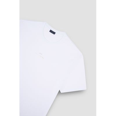 4. Paul&Shark Herren-T-Shirt aus Baumwolle, Weiß und Gold, 99311008-10E – Klassischer Schnitt, Logo