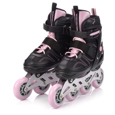 8. Meteor Rollschuhe L 38-41 Urbo Schwarz/Pink