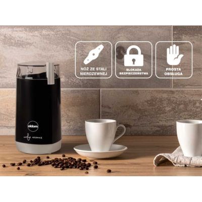 10. ELDOM Kaffeemühle MK40 CAFRO 180W Schwarz