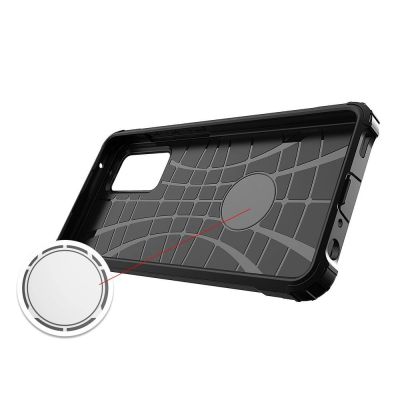 6. Hybrid Armor robuste TPU/PC Panzer Handyhülle Hard Case für Samsung Galaxy A72 4G silber